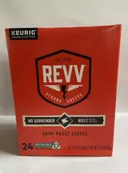 Revv Coffee Revv No Surrender Coffee K-Cup Pods Dark Roast 24/Box