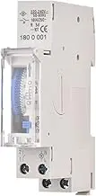 Mechanical 24 Hours Timer Switch AC 220-240V 15 Minutes Interval 96 Times ON/Off Programmable Electrical Timer DIN Rail Installation Relay Switch