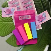 4 Pack Nail Buffing Shaping Blocks Manicure Reusable Neon Fluro Bright Mix