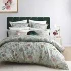 New Hartley Mist Super King Quilt Cover Set + Euros by Logan & Mason 5 Pce Set