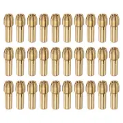 30pcs 2.4mm Brass Drill Chucks Collet Bit Sets for Rotary Tools, 4.3mm Shank