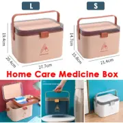 2-Layer Medicine Storage Box Home Care Health First Aid Box Large Capacity Case