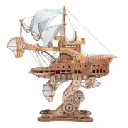 DIY 3D Wooden Puzzle Fantastic Spaceship Assembly Model Kits Toys For Children K