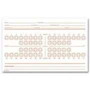D74C.1 Dental Exam Card File Record Numbered Teeth System C 5 x 8" QTY 100