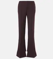 [Chloe] Chloé Wool wide-leg pants AU 12 brown