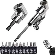Right Angle Drill Attachment,Corner Tool Screw Hub,Drill bit extensionCorner,Right Angle Drill Attachment,Right Angle Screwdriver,Suitable for screwdrivers and drills