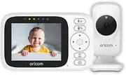 Oricom SC340 3.2" Video Baby Monitor - Rechargeable, LCD Display, Digital Pan Zoom, Feeding Timer, Parent Talk Back, Lullaby, Nature Sounds