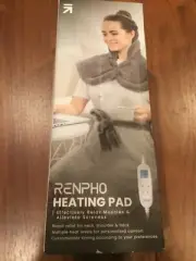 RENPHO HEATING PAD. NECK, SHOULDERS, BACK. LARGE. 23'' X 33''. NEW