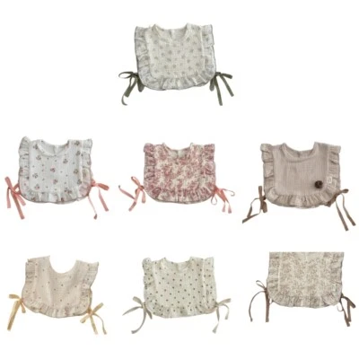 Cotton Bibs Newborn Toddler Drooling Apron Leaf Edge Bib Baby Burp Cloth