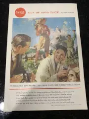 Coke Magezine Advertisement Original Rare Vintage 1958 Print