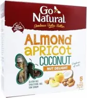 Go Natural Almond Apricot Coconut Nut Delight Bars G/F 5x35g