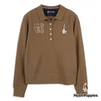 在飛比找momo購物網優惠-【Hush Puppies】女裝 POLO衫 品牌刺繡狗長袖