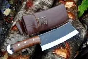 8 inches Long Blade Hand forged Cleaver-Hunting and camping knife-knives-forged