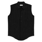 [Ernest W. Baker] Ernest W. Baker Striped Shirt 48 IT BLACK