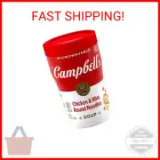 Campbell's Sipping Soup, Chicken & Mini Round Noodle Soup, 10.75 Oz Microwavable