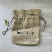 Philosophy Head Trip Reusable Drawstring Burlap Bag Pristine