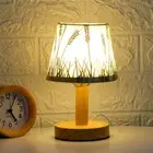 Modern USB Table Desk Lamp Fabric Bedside Nightstand Reading Touch Night Light