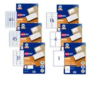 Avery Label for Inkjet Printer 50pcs - 4 per Sheet