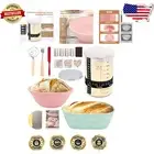 High-Quality Sourdough Proofing Baskets & Starter Jar for Artisan Baking
