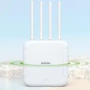 5378 Mbps WiFi 6 Outdoor Access Point, Adalov Dual Band Wireless Outdoor AP 500M Long Range WiFi | Up to 500 Devices | IP67 Waterproof, Support Mesh Extender/AP/Repeater for Farm,Courtyard,RV,Campsite