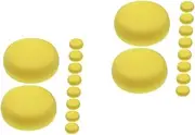 2sets DIY Craft Sponge Brushes Round Foam Paint Brushes for Boys and Girls Watercolor Sponge Paint Sets Easy to Use for Painting Drawing 10pcs*2