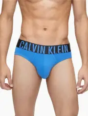 Calvin Klein Men's NB1040-409 Intense Power Cotton Hip Brief Blue XL