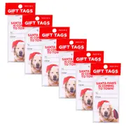 36pc Splosh Christmas Coming To Town Gift Tags Set Card 11.5cm Label White/Red
