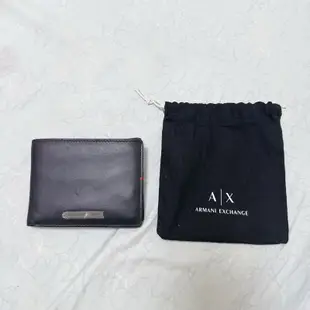 11月新品 轉售 Armani exchange男用短夾 附防塵袋