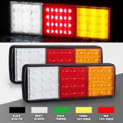 2X Trailer tail lights 60 LED Stop Tail Lights Kit Submersible Boat Truck Lamp