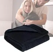 LoveShield Blanket, Couples Sex Blanket Waterproof Leakproof, Intimacy for Bed Protection, Waterproof Couples, for Bed and Intimacy Moments (Black,L)