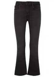 Frame Le Crop Mini Boot Jeans - Black - W27 W27