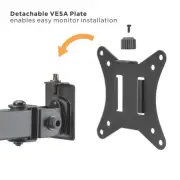 Brateck Dual-Monitor Steel Articulating Monitor Mount