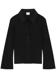 Courrèges Piqué Cotton Polo Shirt - Black - M (UK12 / M) M (UK12 / M)
