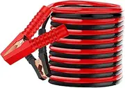 QccHieUs Heavy Duty Jumper Cables for Displacement Below 3.0 Vehicles Fireproof Strong Clip Emergency Start Line Premium Clamps, 4m Thickened