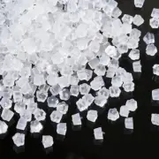 500PC Soft Plastic Flower Earnut Safety Earring Backs Stopper White Tiny 2.5x4mm