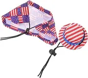 HYTROVE 1set Adorable Lizard Hat Cloak Independence Day Costume for Reptiles Lightweight Decorative Outfit for Hamsters Lizards for Pet Photography
