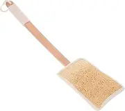 Mikinona Exfoliating Bath Brush Long Wood Handle Back Brush for Shower Spa Body Scrubbing