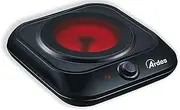 ARDES - AR1F401 Electric Glass Ceramic hob, 5 Power Levels, Compatible with All pots, Portable Electric Camping hotplate