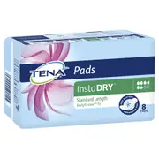Tena Pads InstaDry Standard Length 8 pack