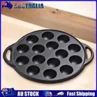 Cast Iron Takoyaki Pan 15 Compartment Holes Nonstick Octopuses Meat Balls Mold A