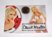 2012 Benchwarmer CARRIE MINTER Vegas Baby #11 Gold Foil Auto PLAYBOY Playmate
