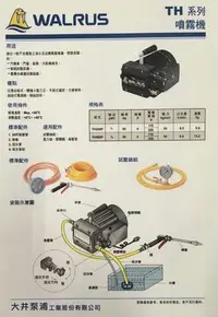 在飛比找Yahoo!奇摩拍賣優惠-大井洗車機TH250P, 大井噴霧機，加壓馬達，清洗機1／3