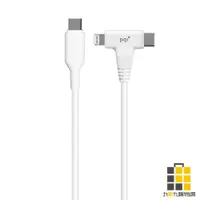 在飛比找蝦皮商城優惠-PQI MFI 二合一 Lightning/USB-C 快充