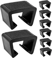 Mipcase 8Pcs Rattan Chair Sofa Fasteners Outdoor Patio Clips for Garden Furniture Easy Install Prevents Movement Stabilizes Wicker Couch and Chairs for Sectional