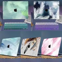 在飛比找蝦皮商城精選優惠-羽毛 MacBook保護殼 彩色外殼 Pro 14 13 1