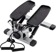 Mini-Stepper Swing Stepper Twist Stepper Mini Step Machine with Resistance Bands Home Mute Stair Fitness Machiner Free I