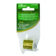 CLOVER Kantan Couture Bead Embroidery Thread, Gold or Silver, 60m/67yd spools