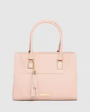 Pink Demi Tassel Tote Bag