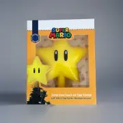 Super Mario Super Star Christmas Tree Topper With Box Nintendo LED Battery