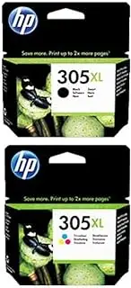 Ink Jungle 305XL Black & Colour Ink Cartridge Combo Pack For HP DeskJet 2710 2710e 2720 2720e 2721 2721e 2722 2722e 2723 2724 4110e 4120e 4122e 4130e Printers & Ink Jungle Wildflower Pack